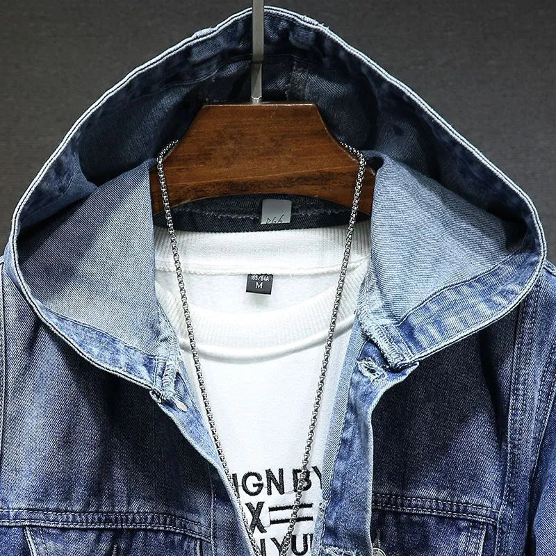 Klassische Denimjacke mit Kapuze Rainer