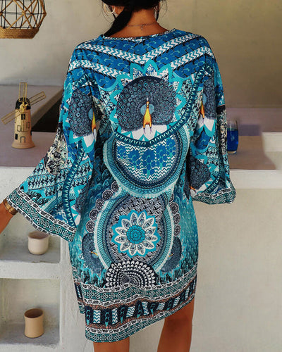 Boho Kleid mit langen Ärmeln Tania