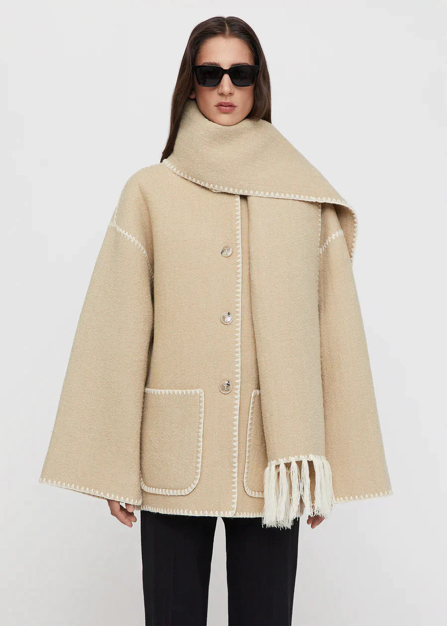Fiona® | Premium-Jacke mit Seidenschal