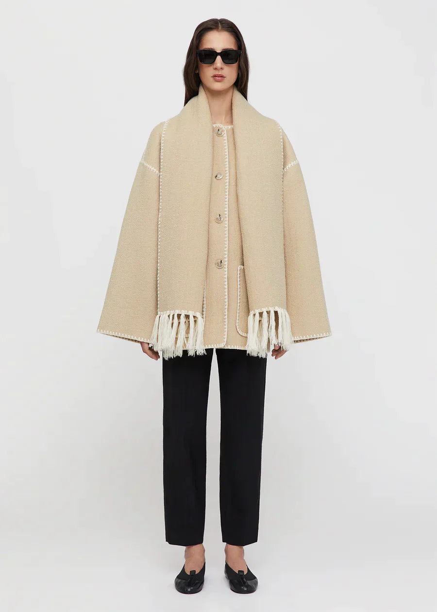 Fiona® | Premium-Jacke mit Seidenschal