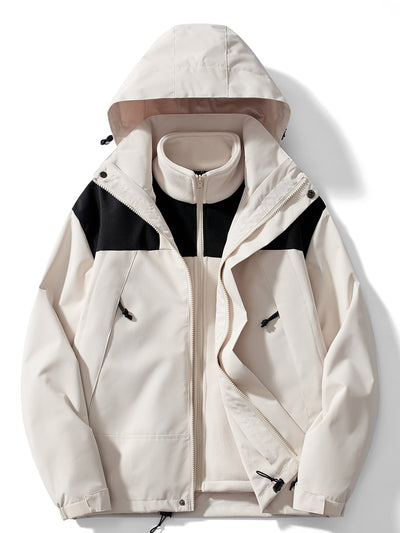 Wasserdichte Jacke mit Kapuze für Herren