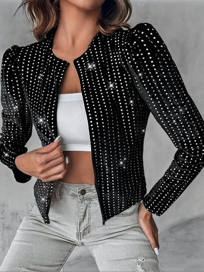 Eva | Luxuriöse Shimmer Paillettenjacke