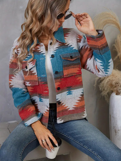 Juna | Aztek Muster Ethno-Jacke