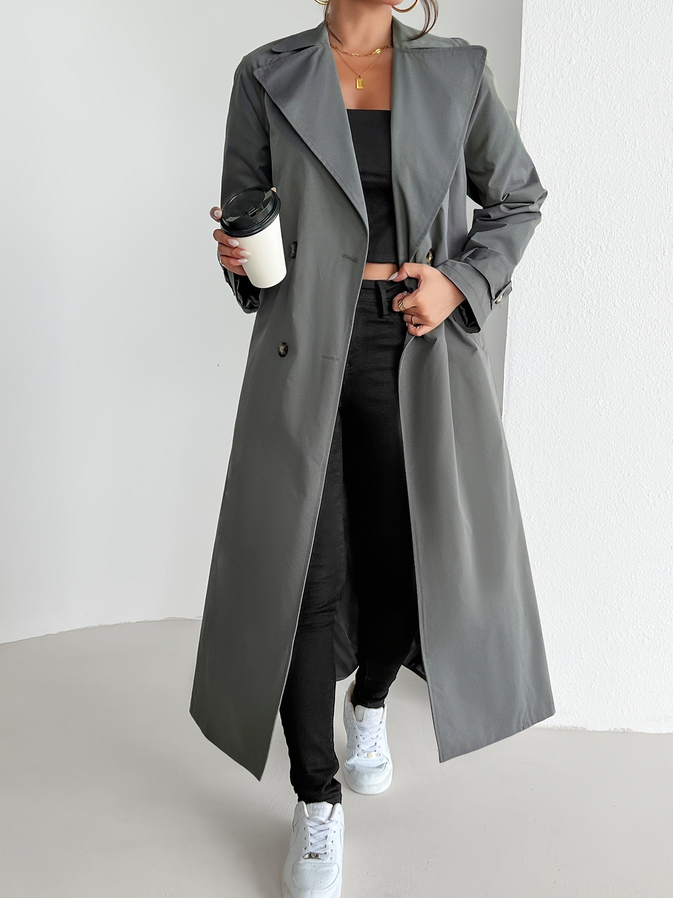 Langer Mantel für Damen