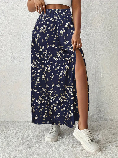 Louvina – Maxirock mit Blumenschlitz