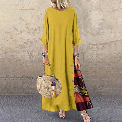Cher Leichtes Sommerkleid aus Baumwolle und Leinen