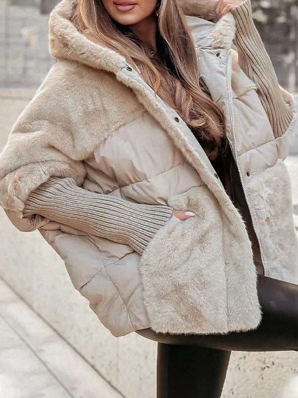 Bomberjacke mit Kapuze für Damen
