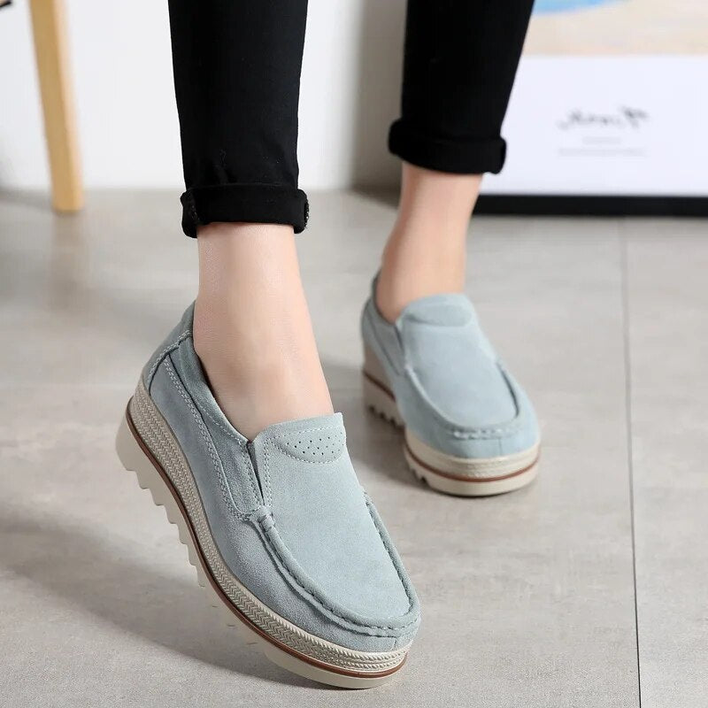 Jesslynn - Damen Plateau-Loafers