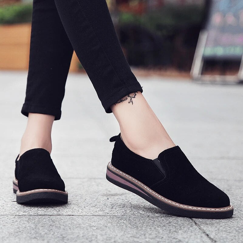 Keila - Raffinierter Loafer aus Wildleder für Damen