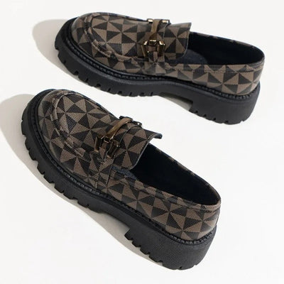 Els - Geometrische Plateau-Loafer für Damen