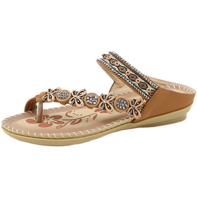 Els - Bequeme Bohemian Frauen Flip Flops