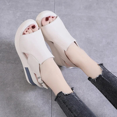 Gerda - Bequeme Plateau Sandalen