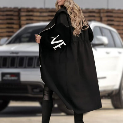 Stylischer Mantel mit Kapuze für Damen