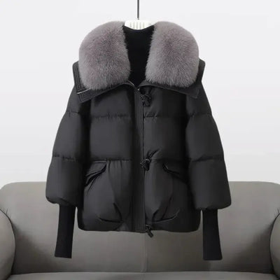 Jovita® | Luxuriöse Winterjacke mit Pelzkragen