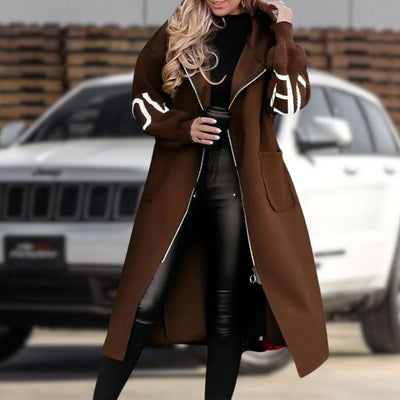 Stylischer Mantel mit Kapuze für Damen