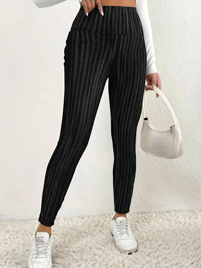 Amalia | Elegante Fleecegefütterte High-Waist Leggings