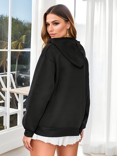 Elisa® | Kapuzenpullover mit New York-Print und Kordelzug