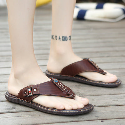 Kees - Herren Leder Flip Flops