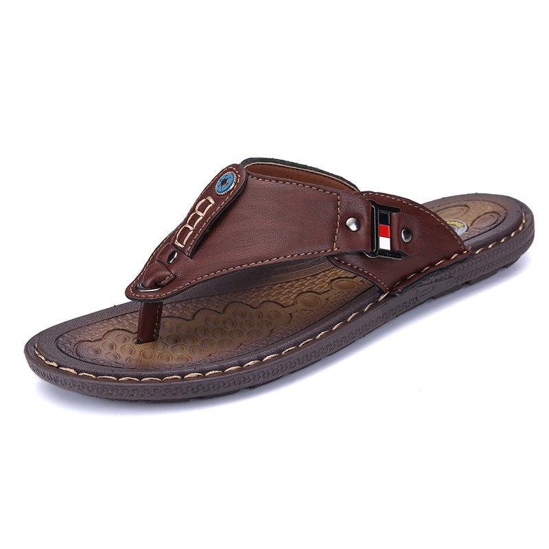 Kees - Herren Leder Flip Flops