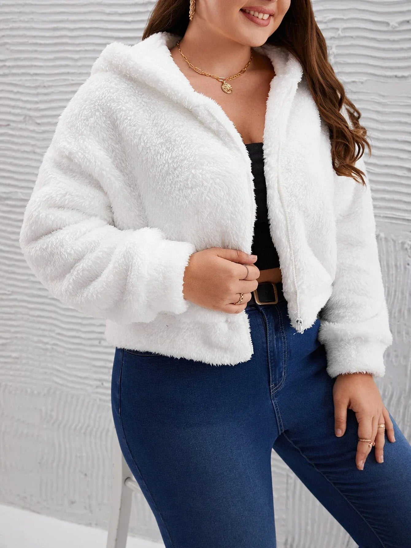 Lía® | Teddyjacke mit Kapuze