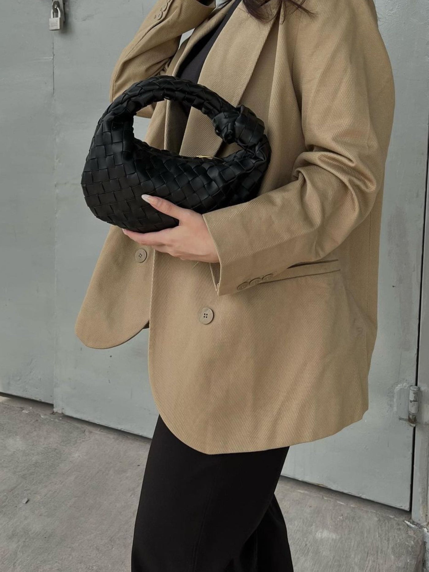 Marigold Geflochtene Mini-Henkeltasche