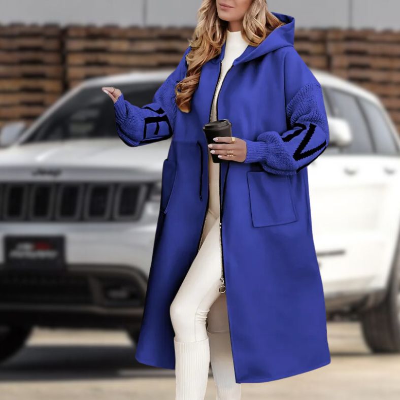 Stylischer Mantel mit Kapuze für Damen