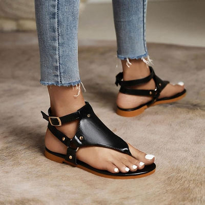 Kate - Damen Trendy Flache Sandalen