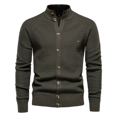 Gemütliche Baumwoll Strickjacke für Herren Jarv