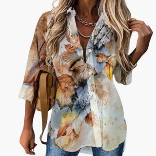 Beige mit mehrfarbigem Blumenmuster