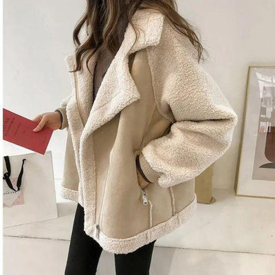 Talia® | Jacke aus Lammfellimitat