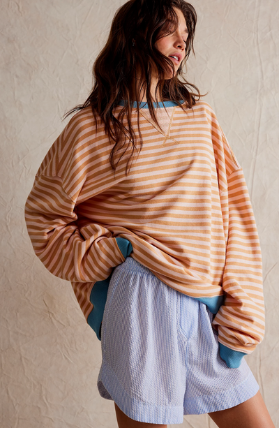Talia® | Übergroßer Pullover mit Streifen