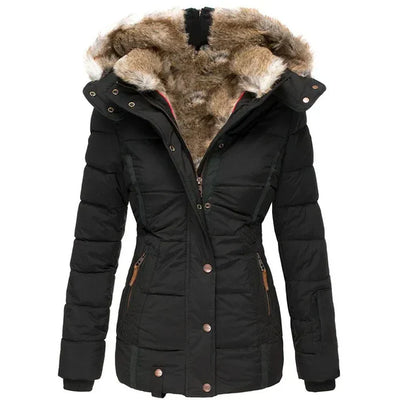 Nimue® | Warmer Wintermantel mit Fellfutter