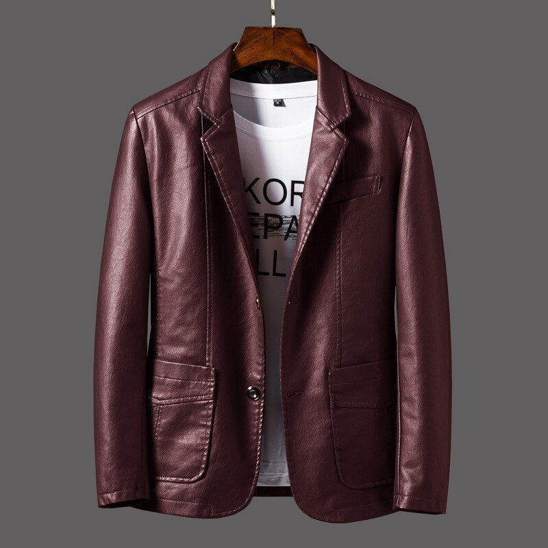 Lederjacke für Herren Steno
