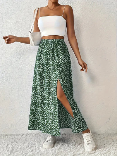 Louvina – Maxirock mit Blumenschlitz