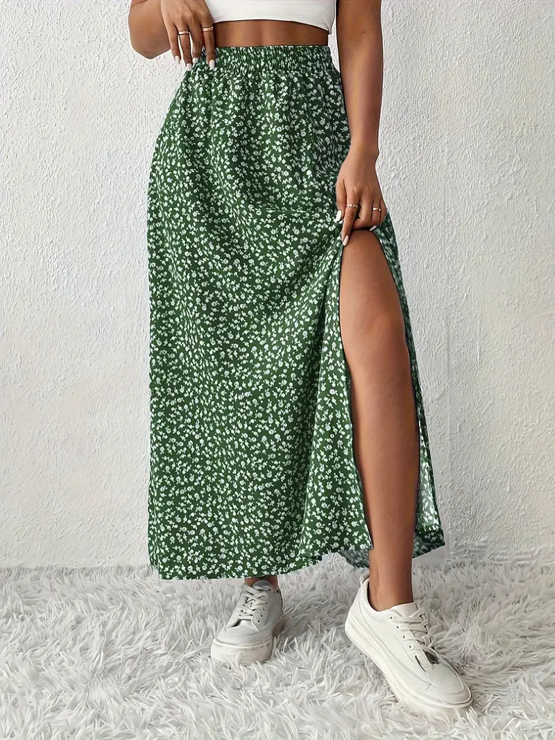 Louvina – Maxirock mit Blumenschlitz