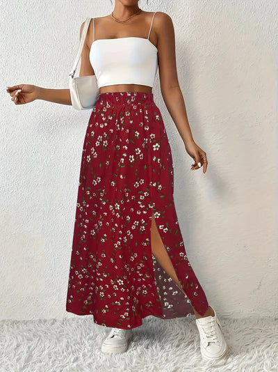 Louvina – Maxirock mit Blumenschlitz