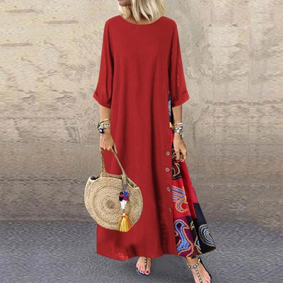 Cher Leichtes Sommerkleid aus Baumwolle und Leinen