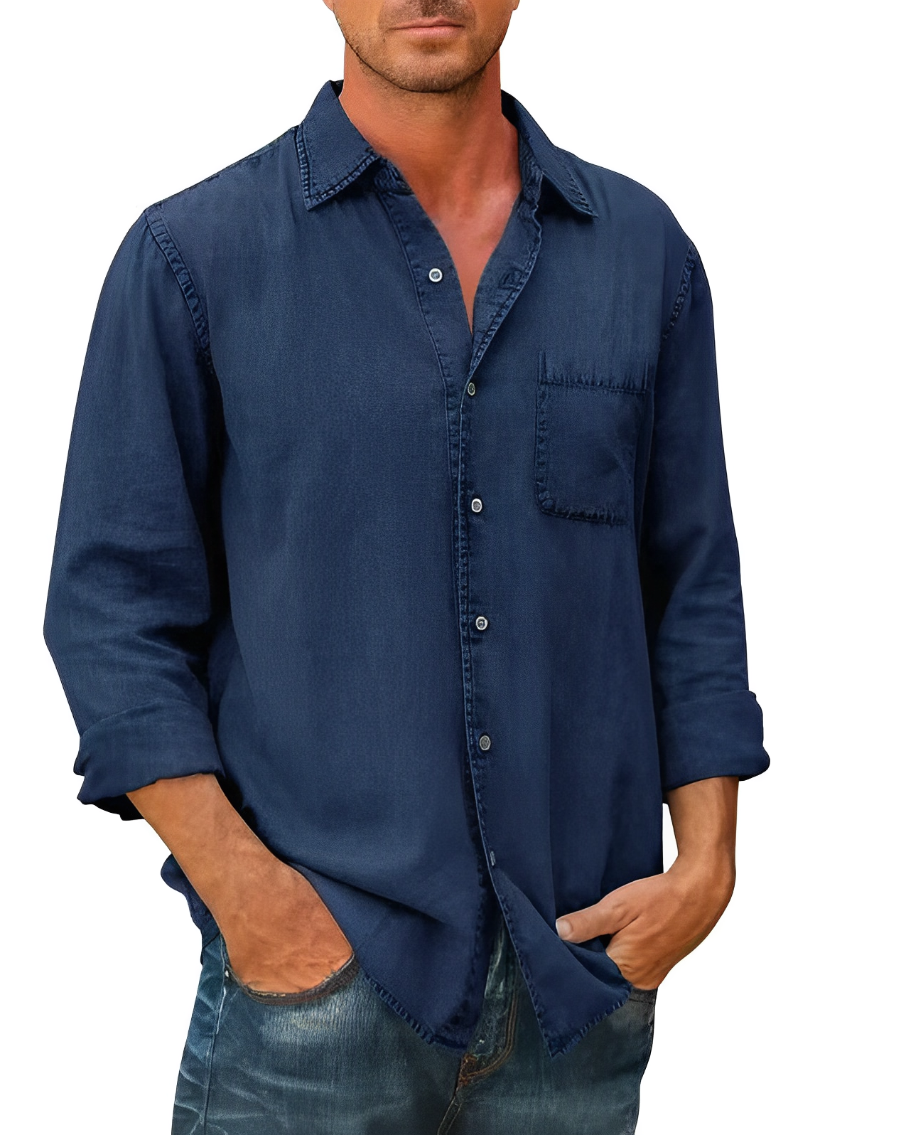 Vince - Herren-Denim-Hemd