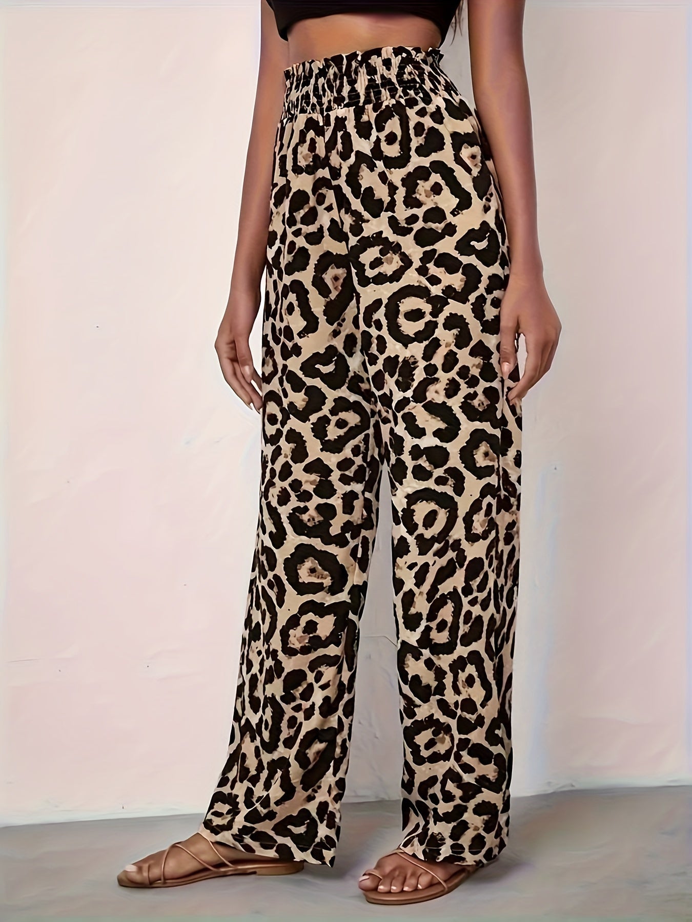 Dolores® | Hose mit weitem Bein und Leopardenmuster