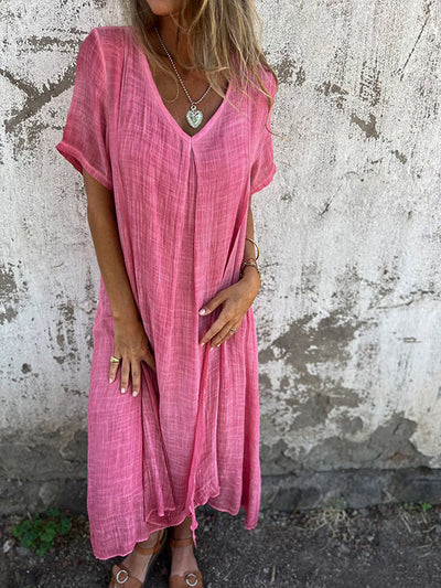 Kleid aus Baumwoll Leinen Mix Tami