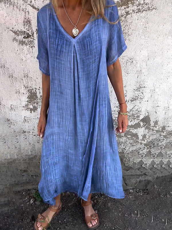 Kleid aus Baumwoll Leinen Mix Tami