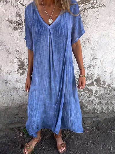 Kleid aus Baumwoll Leinen Mix Tami