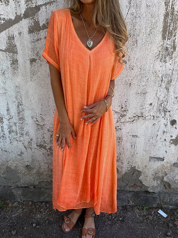 Kleid aus Baumwoll Leinen Mix Tami