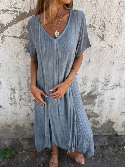 Kleid aus Baumwoll Leinen Mix Tami