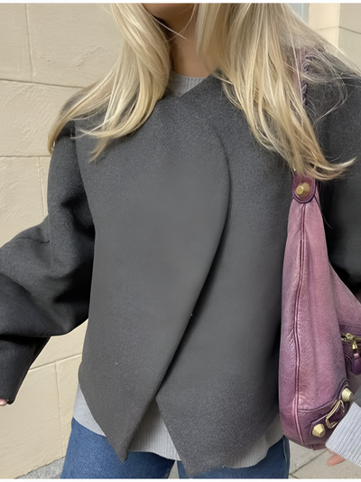 Marie | Lässiger warmer Wollmantel für Frauen