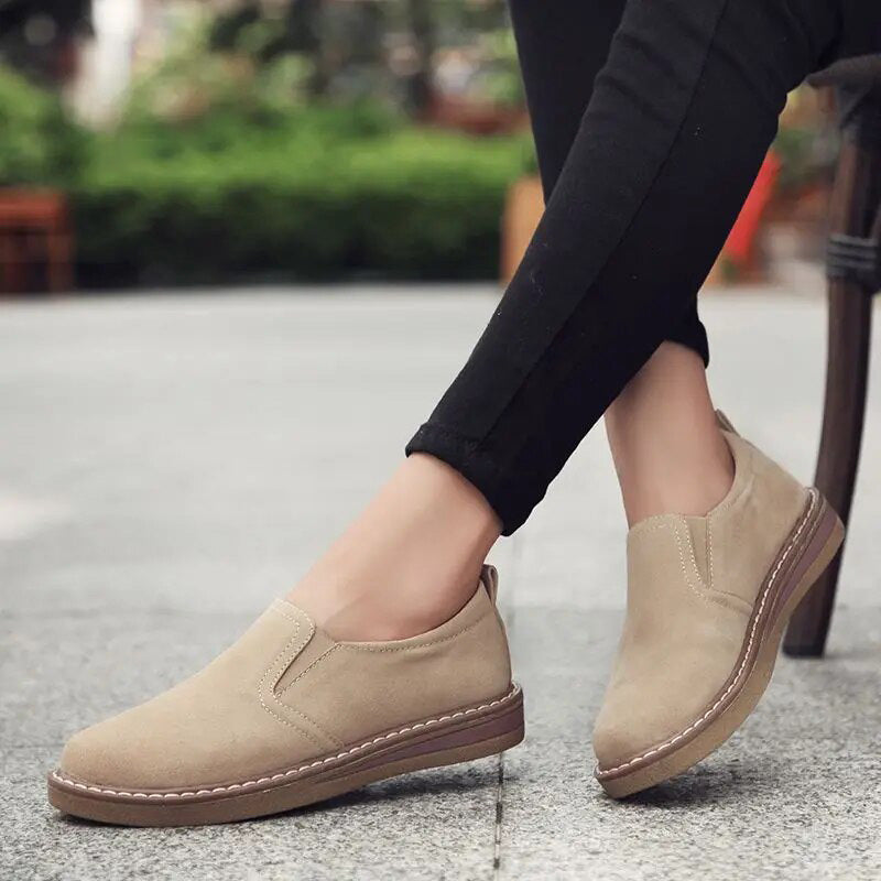 Keila - Raffinierter Loafer aus Wildleder für Damen