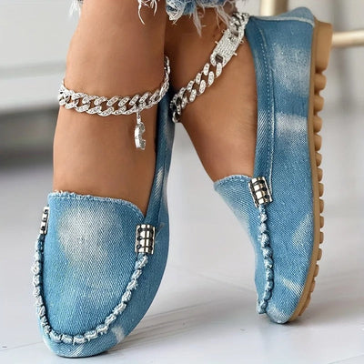 Yvette - Schicke und Bequeme Denim-Loafer