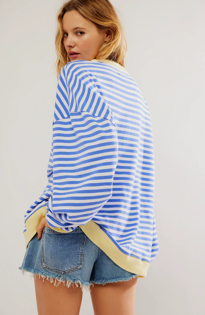 Talia® | Übergroßer Pullover mit Streifen