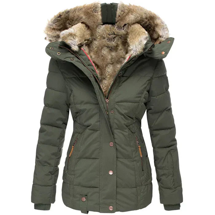 Nimue® | Warmer Wintermantel mit Fellfutter
