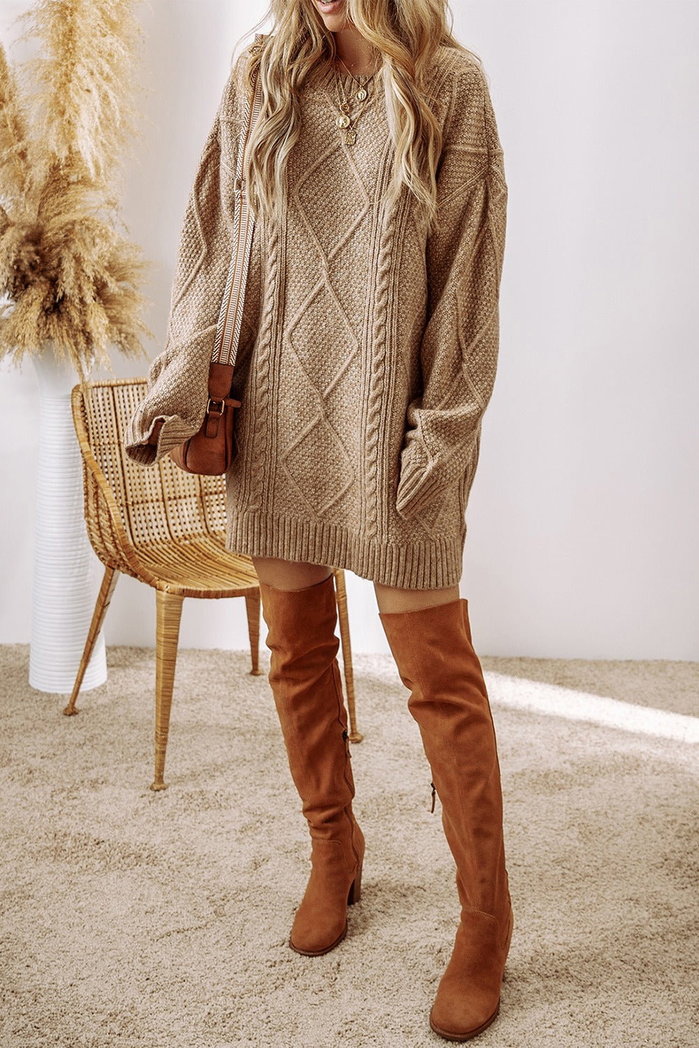 Selena® | Langer Strickpullover